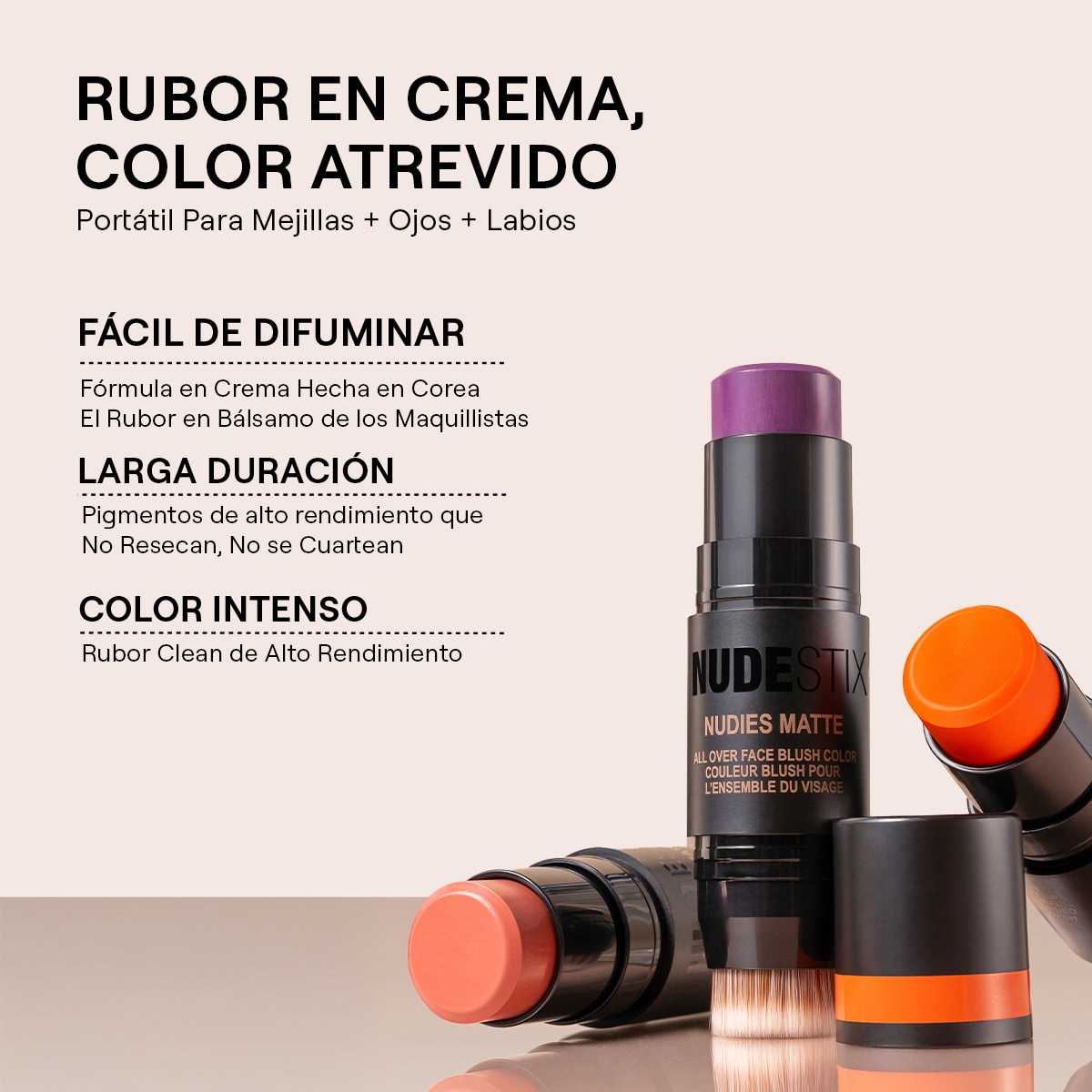 NUDIES MATTE BLUSH & BRONZE (RUBOR Y BRONCEADOR EN BARRA)